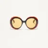 Gafas redondas de acetato con un estilo dramático de los años 60 Gafas redondas de acetato con un estilo dramático de los años 60