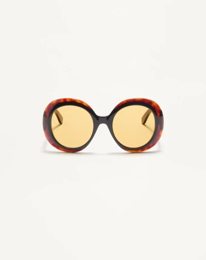 Gafas redondas de acetato con un estilo dramático de los años 60 Gafas redondas de acetato con un estilo dramático de los años 60