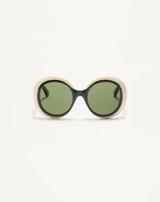 Gafas redondas de acetato con un estilo dramático de los años 60
