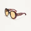 Gafas redondas de acetato con un estilo dramático de los años 60 Gafas redondas de acetato con un estilo dramático de los años 60