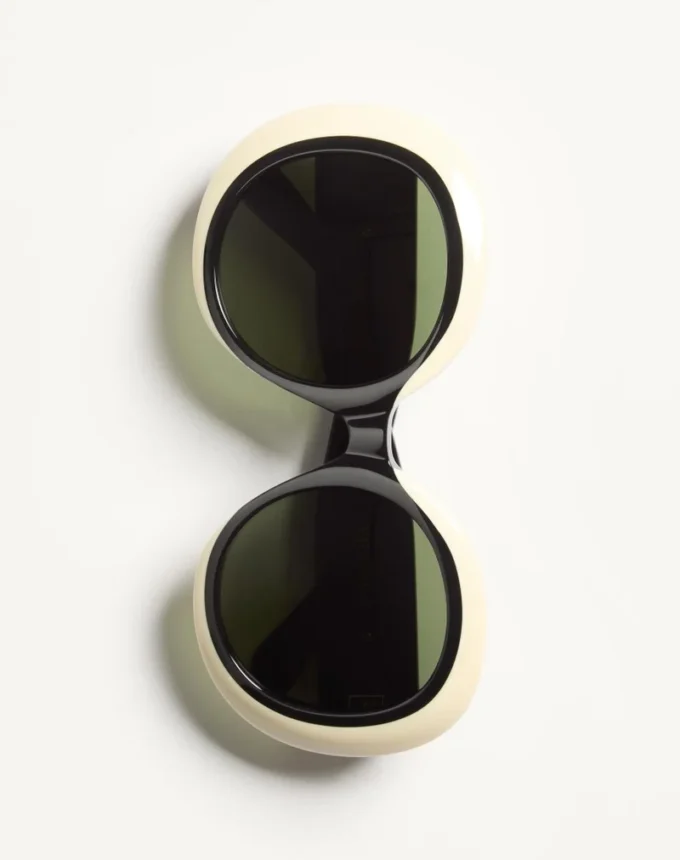 Gafas redondas de acetato con un estilo dramático de los años 60 Gafas redondas de acetato con un estilo dramático de los años 60