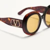 Gafas redondas de acetato con un estilo dramático de los años 60 Gafas redondas de acetato con un estilo dramático de los años 60