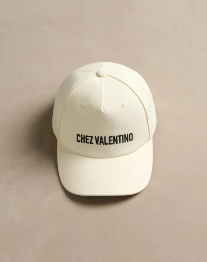Gorra de béisbol de algodón Chez Valentino