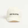 Gorra de béisbol de algodón con bordado de Chez Valentino