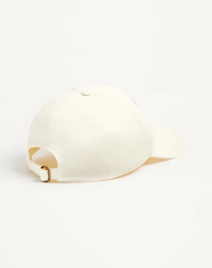 Gorra de béisbol de algodón con bordado de Chez Valentino