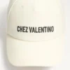 Gorra de béisbol de algodón con bordado de Chez Valentino