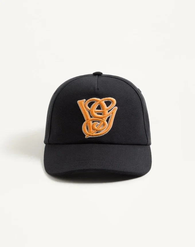 Gorra de béisbol de algodón Valentino Garavani con bordado
