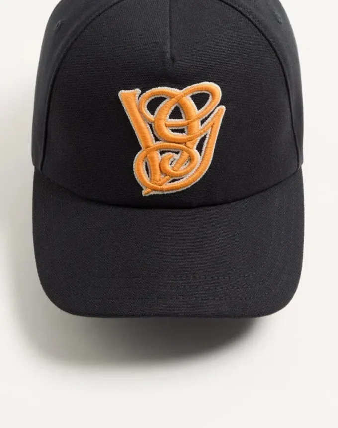 Gorra de béisbol de algodón Valentino Garavani con bordado