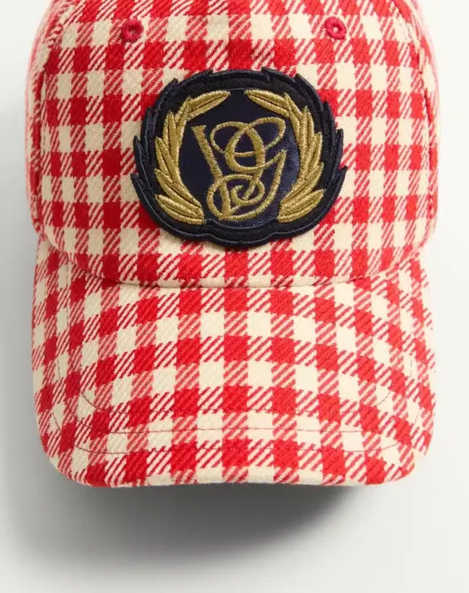 Gorra de béisbol Valentino Garavani de algodón y lana con parche Gorra de béisbol Valentino Garavani de algodón y lana con parche