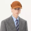 Gorra de béisbol Valentino Garavani Vlogo Signature en ante y piel de oveja