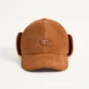 Gorra de béisbol Valentino Garavani Vlogo Signature en ante y piel de oveja