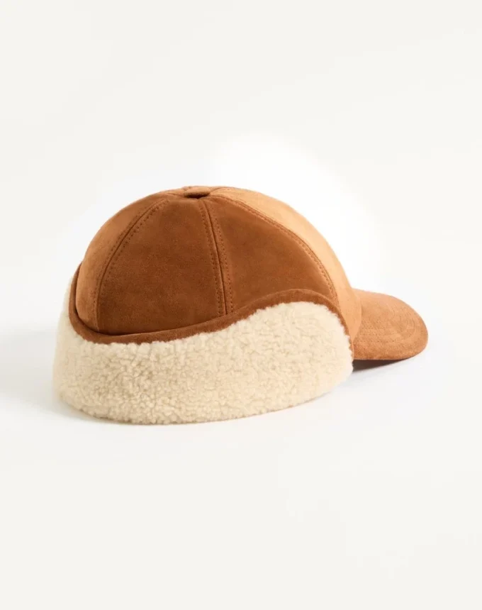 Gorra de béisbol Valentino Garavani Vlogo Signature en ante y piel de oveja