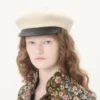Gorra de lana con visera de cuero y logotipo VLogo de Valentino Garavani Gorra de lana con visera de cuero y logotipo VLogo de Valentino Garavani