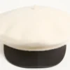Gorra de lana con visera de cuero y logotipo VLogo de Valentino Garavani Gorra de lana con visera de cuero y logotipo VLogo de Valentino Garavani