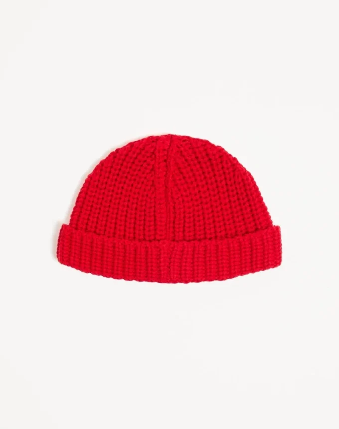 GORRO DE ALGODÓN DE PUNTO CON LOGOTIPO VLOGO