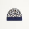 Gorro de lana de punto con firma Toute La V