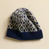 Gorro de lana de punto con firma Toute La V