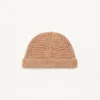Gorro de punto con el logotipo Vlogo en lino y algodón