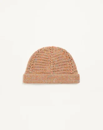 Gorro de punto con el logotipo Vlogo en lino y algodón