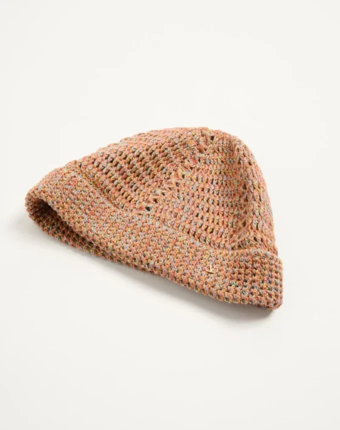 Gorro de punto con el logotipo Vlogo en lino y algodón