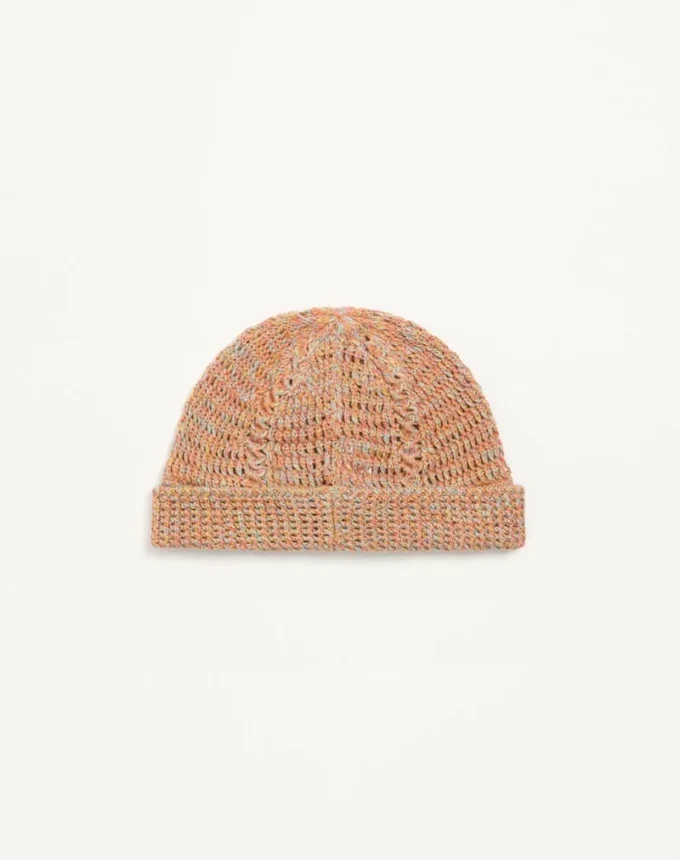 Gorro de punto con el logotipo Vlogo en lino y algodón