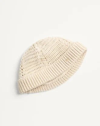 Gorro de punto de algodón con el logotipo Vlogo