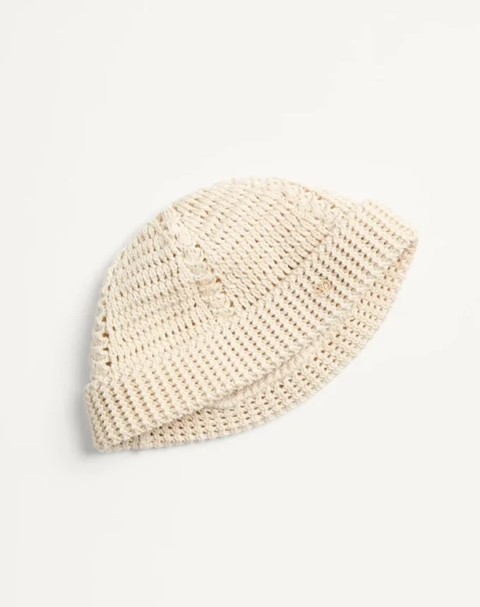 Gorro de punto de algodón con el logotipo Vlogo
