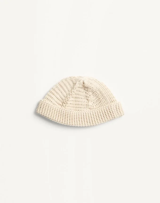 Gorro de punto de algodón con el logotipo Vlogo