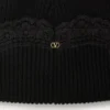 Gorro VLogo Signature de cachemira y encaje