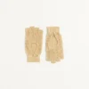 Guantes de punto sin dedos en lurex