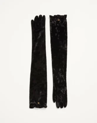 Guantes largos de chenilla VLogo Signature