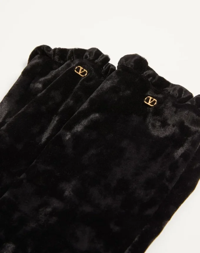 Guantes largos de chenilla VLogo Signature