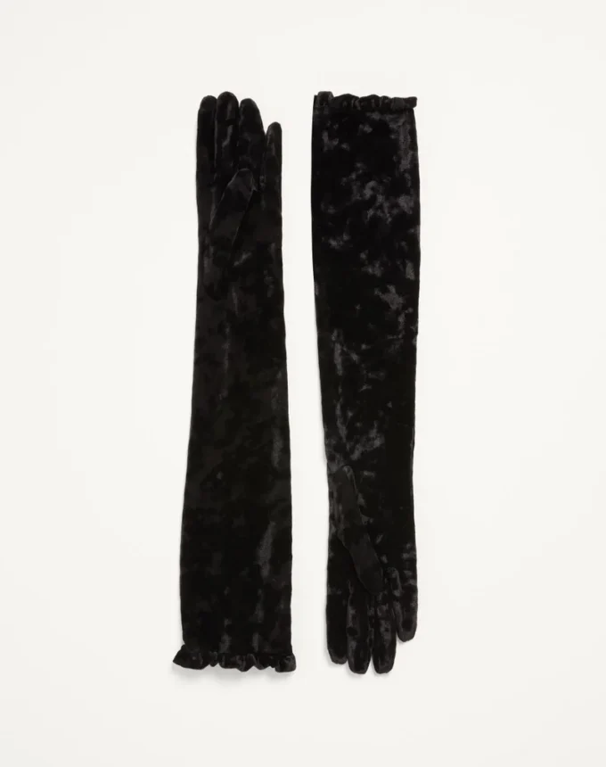 Guantes largos de chenilla VLogo Signature