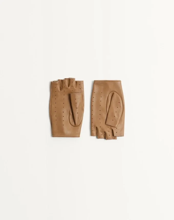 Guantes sin dedos Vlogo Signature de napa