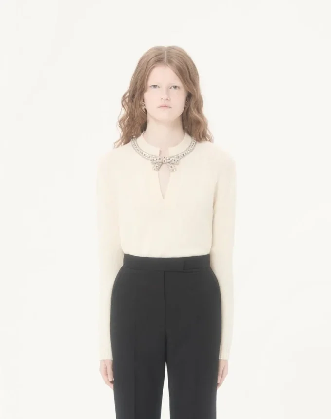 Jersey de lana bordado Jersey de lana bordado
