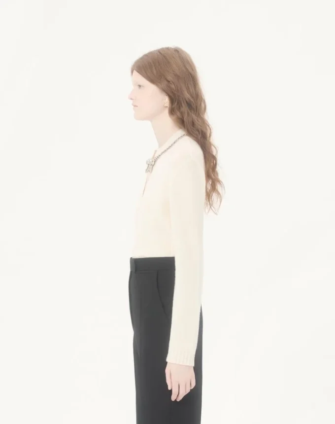 Jersey de lana bordado Jersey de lana bordado