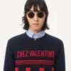 Jersey de lana con motivo jacquard Chez Valentino Jersey de lana con motivo jacquard Chez Valentino