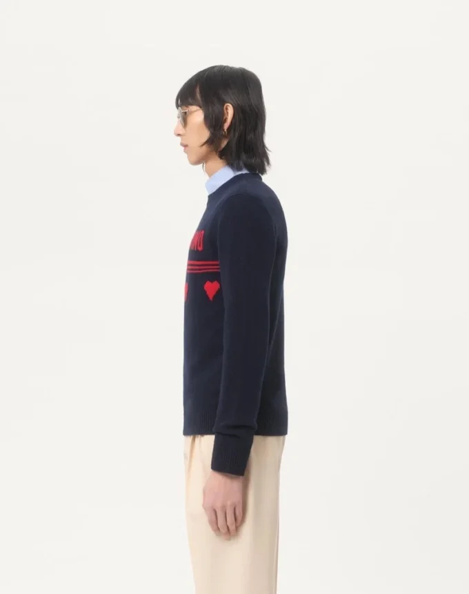 Jersey de lana con motivo jacquard Chez Valentino Jersey de lana con motivo jacquard Chez Valentino