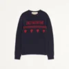 Jersey de lana con motivo jacquard Chez Valentino Jersey de lana con motivo jacquard Chez Valentino
