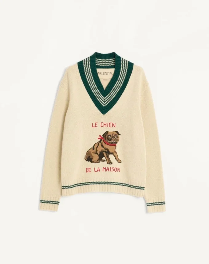 Jersey de lana jacquard Le Chien De La Maison