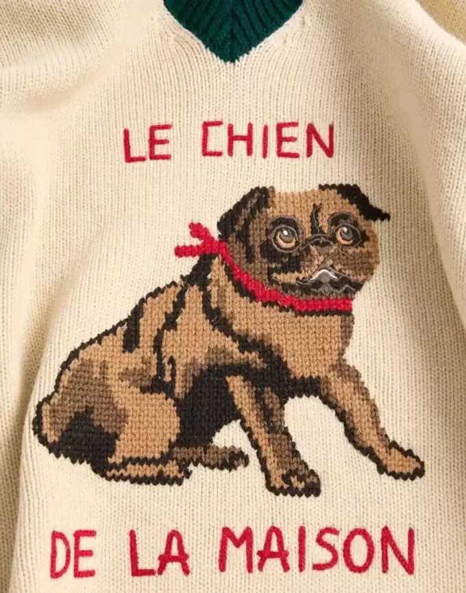 Jersey de lana jacquard Le Chien De La Maison