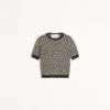 Jersey de lana jacquard Toute La V Jersey de lana jacquard Toute La V