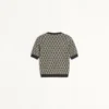 Jersey de lana jacquard Toute La V Jersey de lana jacquard Toute La V