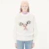 Jersey de lana mohair bordado Jersey de lana mohair bordado