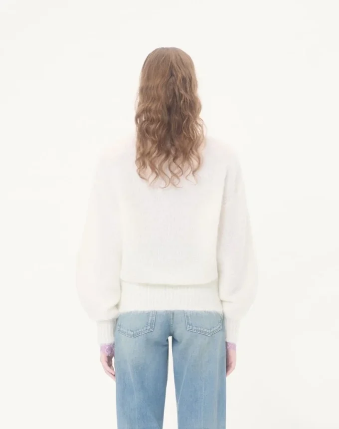 Jersey de lana mohair bordado Jersey de lana mohair bordado