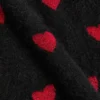 Jersey de lana mohair y lurex con estampado jacquard de corazones Jersey de lana mohair y lurex con estampado jacquard de corazones