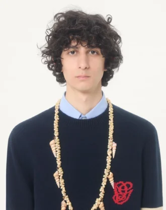Jersey de lana Valentino con bordado VG