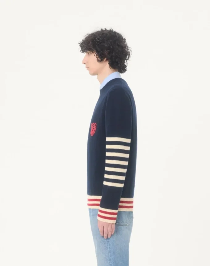Jersey de lana Valentino con bordado VG