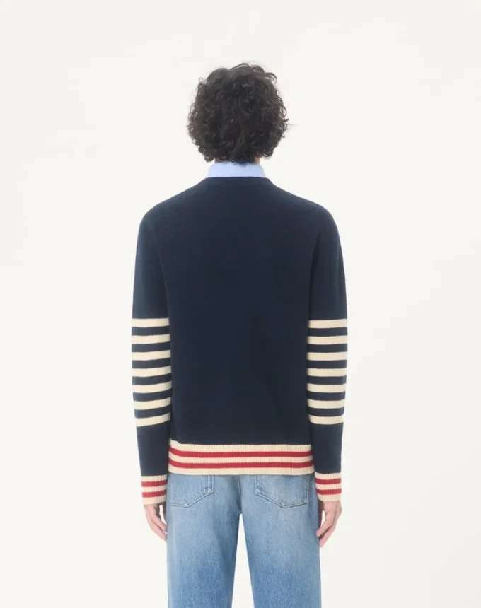 Jersey de lana Valentino con bordado VG
