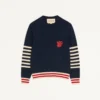 Jersey de lana Valentino con bordado VG